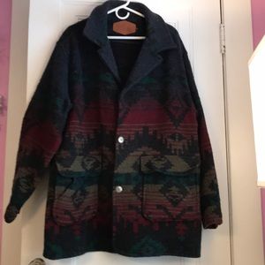 WOOLRICH , vintage Aztec wool jacket, XL